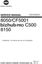 Thumbnail Konica Minolta Bizhub Pro C500 8050/CF5001/ service manual Thumbnail Konica Minolta Bizhub Pro C500 8050/CF5001/ service manual