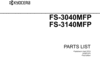 Thumbnail Kyocera FS-3040MFP/3140MFP Parts Manual Thumbnail Kyocera FS-3040MFP/3140MFP Parts Manual