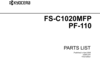 Thumbnail Kyocera FS-C1020MFP Parts Manual Thumbnail Kyocera FS-C1020MFP Parts Manual
