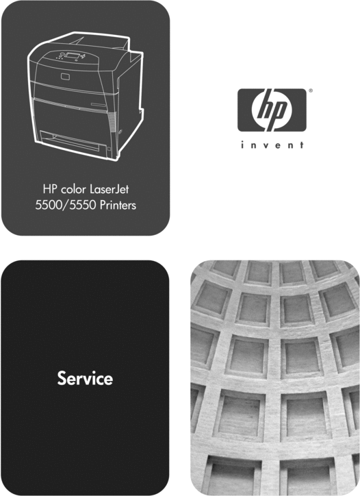 Product picture HP Color Laserjet 5500/5550 printer parts and service manual