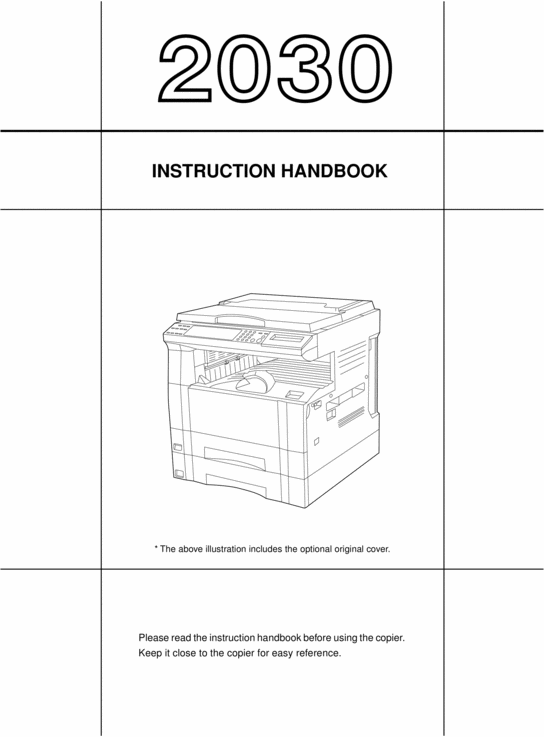 Product picture CS-2030 Users Manual Operators Handbook